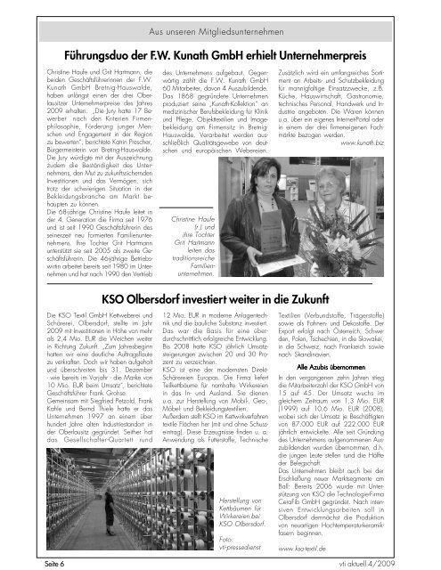 vti aktuell - Verband der Nord-Ostdeutschen Textilindustrie e.V.