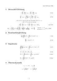 Formelsammlung StrÃ¶mungslehre - Muehlratzer.de