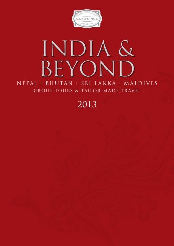 Cox & Kings India 2013 Brochure - Travel Club Elite