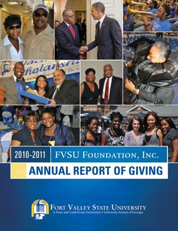 2011 Annual Report of Giving - Fort Valley State University