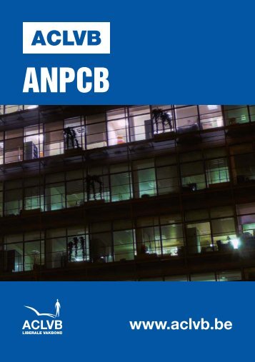 Sectorbrochure ANPCB (paritair comitÃ© 218) - Aclvb