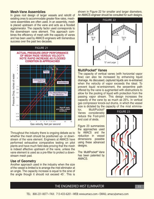 Mesh and Vane Mist Eliminator Brochure - AMACS Process Tower ...