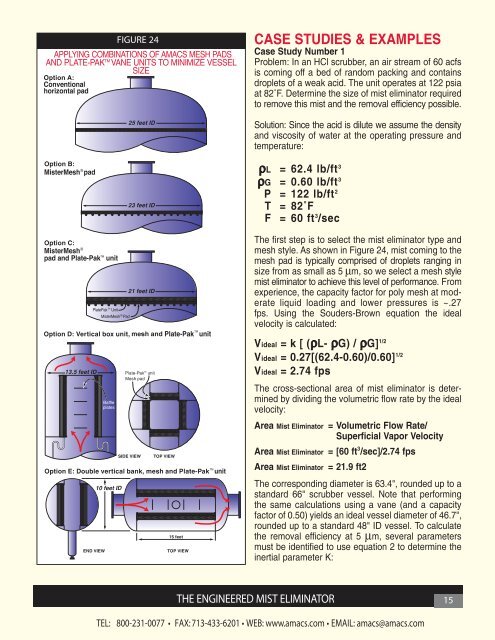 Mesh and Vane Mist Eliminator Brochure - AMACS Process Tower ...