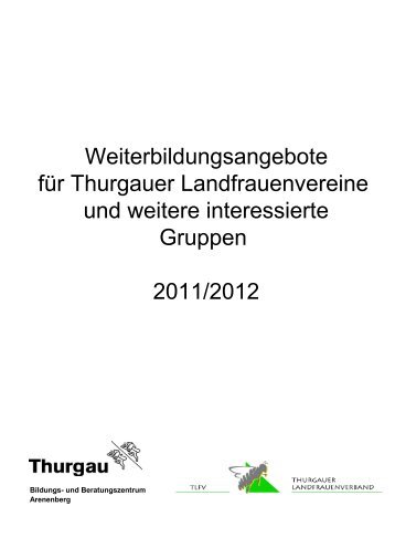 Gruppenangebote - Verband Thurgauer Landwirtschaft