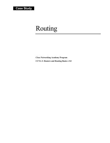 Routing - Cisco Academy