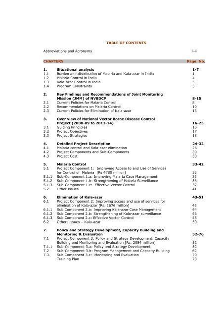 National Project Implementation Plan - NVBDCP