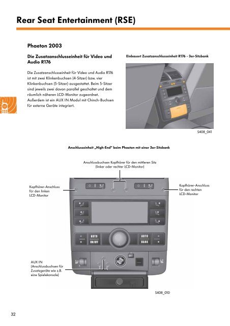 SSP408-Rear Seat Entertainment (RSE) - VWClub.BG