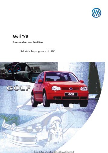 Selbststudienprogramm Nr.200 / Golf '98 - VWClub.BG