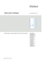 Spare parts catalogue - Vaillant