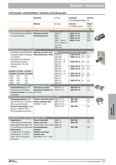 Katalog L-Serie Catalog L-Series