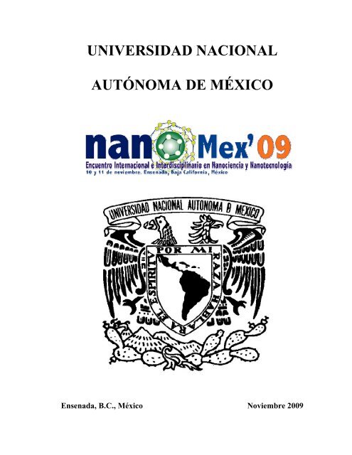UNIVERSIDAD NACIONAL AUTÃNOMA DE MÃXICO - CNyN - UNAM