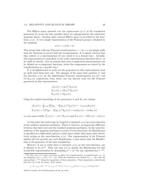 Quantum Field Theory I