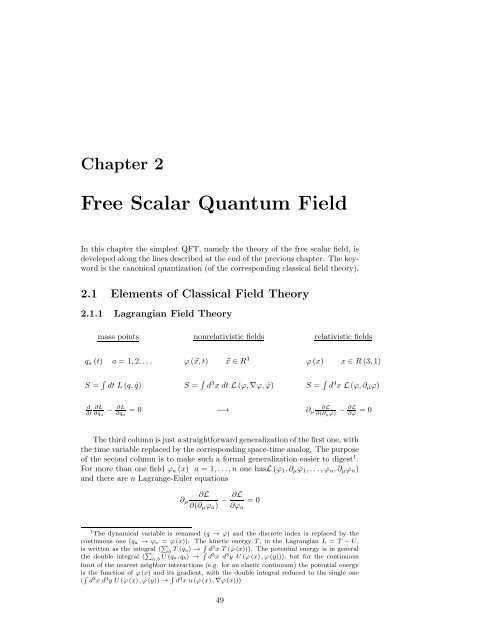 Quantum Field Theory I