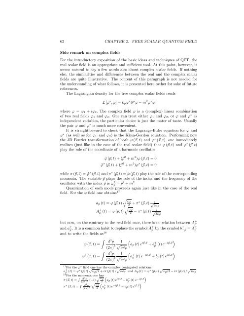 Quantum Field Theory I