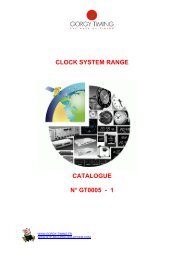 Clock System Range - DATA CONTROL Technology Sdn Bhd