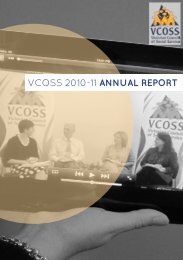 VCOSS Annual Report 2010-11 (whole PDF) - Victorian Council of ...