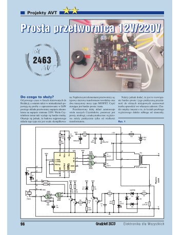 Prosta przetwornica 12V/220V - Elportal