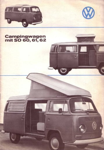 Westfalia, August 1967, "Campingwagen mit SO 60, 61