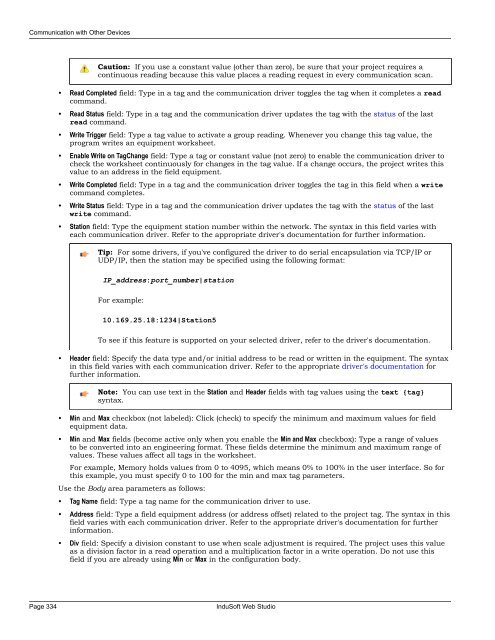 Technical Reference Manual - InduSoft