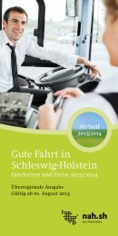 Gute Fahrt in Schleswig-Holstein - nah.sh