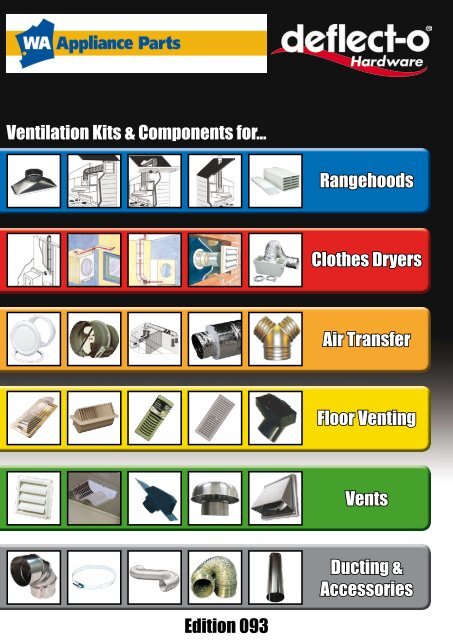 Ventilation Kits & Components for ... - WA Appliance Parts