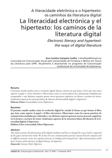 La literacidad electrÃ³nica y el hipertexto: los caminos de la ... - Logos