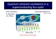 Quantum Dynamics of a Superconducting Flux-Qubit