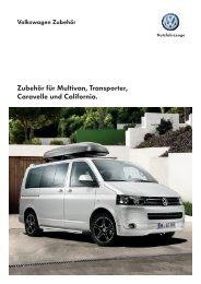 Zubehör für Multivan, Transporter, Caravelle ... - VW Nutzfahrzeuge