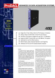 ProDAQ 3030 PCI Express VXIbus Slot-0 Interface - Bustec