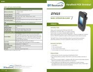 Handheld POS Terminal BASIC OPERATION GUIDE ... - DT Research