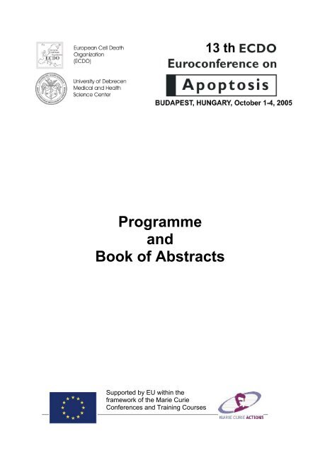 Programme and Book of Abstracts - DMBR