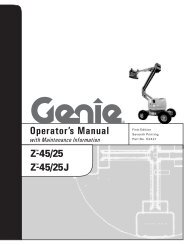 Genie Z45-25J Operator Manual - Sunflower Rental