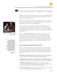 THE HAWKEYE LEGACY FUND - University of Iowa Foundation