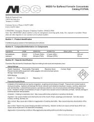 Manufacturer's MSDS - 20% Formalin - Southland Medical ...