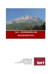 Telfs â SONNENSIEDLUNG BAUGRUNDSTÃCK - Neue Heimat Tirol