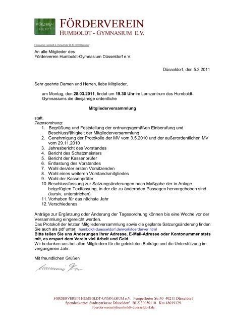 Einladung zur MV neue Satzung 28032011 - Humboldt-Gymnasium