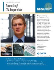 Accounting/ CPA Preparation - UCSC Extension Silicon Valley
