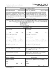 Application for Copy of Marriage Record - City of Kingston