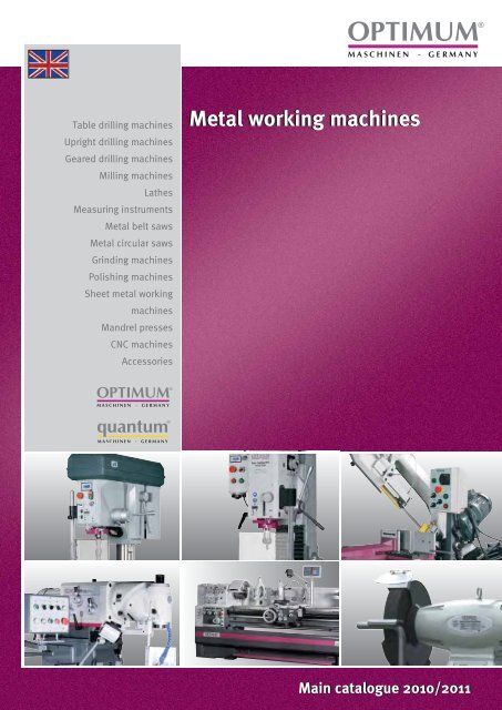 catalogue 2010/2011 Metal working machines ... - Costa amp; Garcia