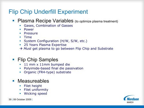 Presentation for NCCAVS â Plasma Applications Group (formerly ...