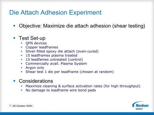 Presentation for NCCAVS â Plasma Applications Group (formerly ...