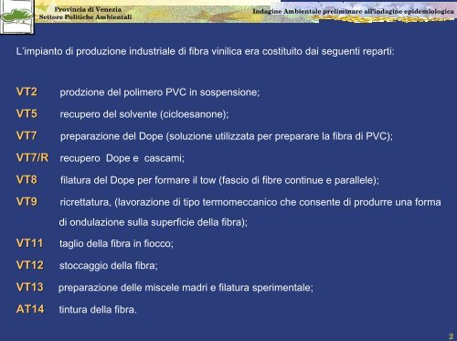 Fibra acrilica e vinilica - Assessorato alle Politiche Ambientali ...