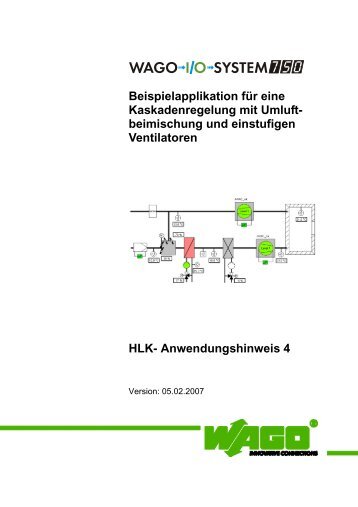 Beispielapplikation für eine Kaskadenregelung mit Umluft - Wago