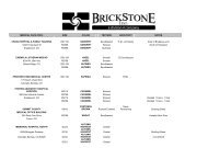 MEDICAL FACILITIES: SIZE COLOR TEXTURE ... - Brickstone Inc.