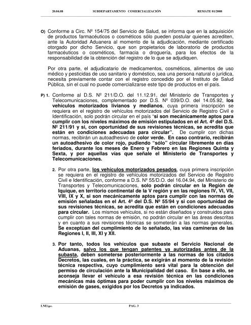 CatÃ¡logo Remate Aduana Metropolitana a efectuarse el ... - Pollmann