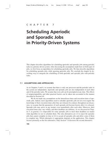 Scheduling Aperiodic and Sporadic Jobs in Priority-Driven Systems