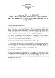 Décision n° 13-D-14 du 11 juin 2013 relative à des pratiques mises ...