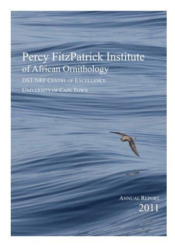 Annual Report - Percy FitzPatrick Institute of African Ornithology ...