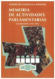 memoria de actividades parlamentarias - Cortes de Castilla-La ...