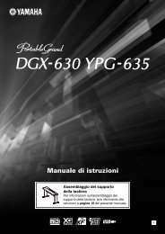 DGX-630 YPG-635 Owner's Manual - Scavino Strumenti Musicali